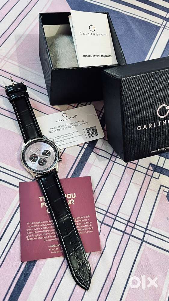 carlington chronograph watch