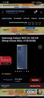 M 53 5g 1 owner phone 6 month old sale urgently  phone is very okk fi.