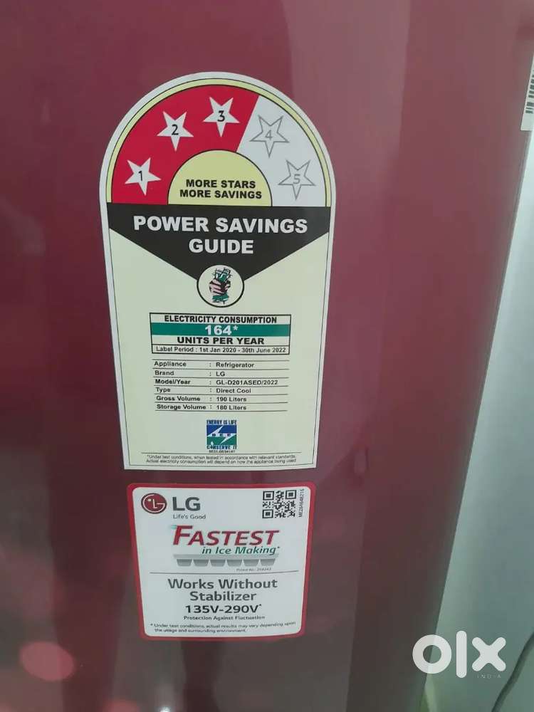 LG new fridge (only 7 month used)