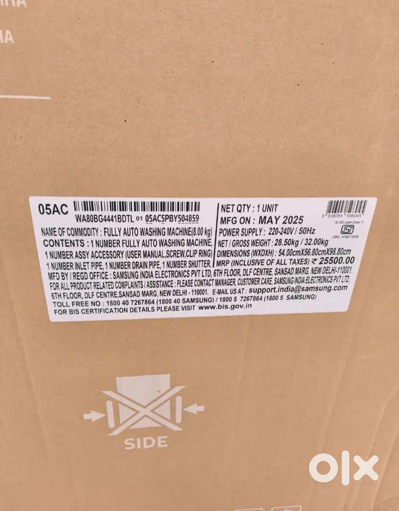 Samsung WA80bg4441BDTL