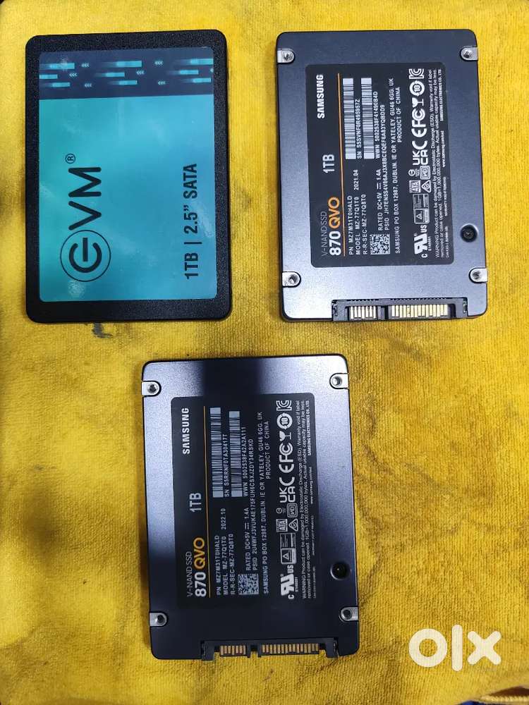 1 TB SATA SSD SAMSUNG EVM CRUCIAL UNUSED