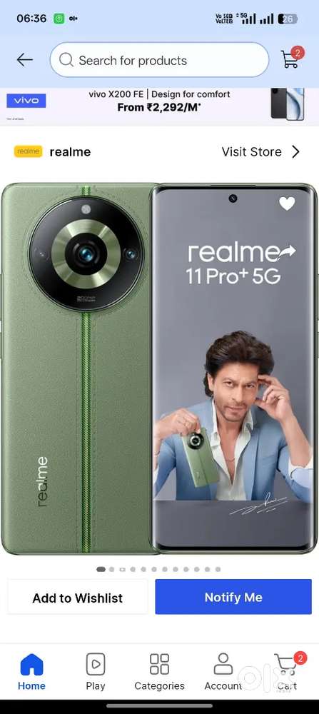 Realme 11 pro plus 8+4 256