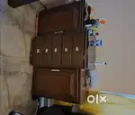 Chest of drawers with glass top