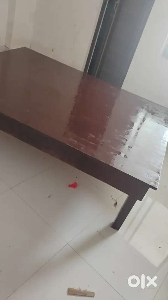 Big wooden bed