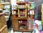 A mandir with a cupboard set
