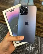 Iphone 14Promax Refurbished purple brandnew condition warranty 100%hel