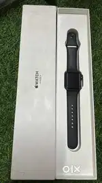 Like new iwatch series 3 38mm gps battery health 84% full kit black