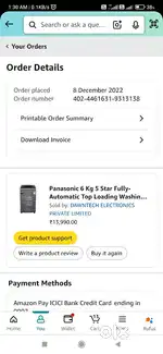 Urgent sale - Panasonic 6 Kg 5 Star Fully-Automatic Top Load Washing