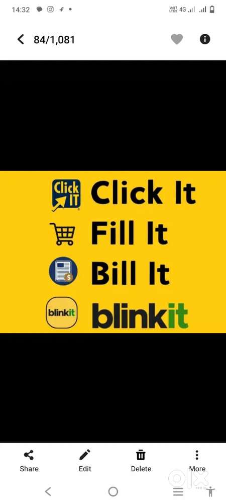 Hiring for Hyderabad blinkit delivery boy job