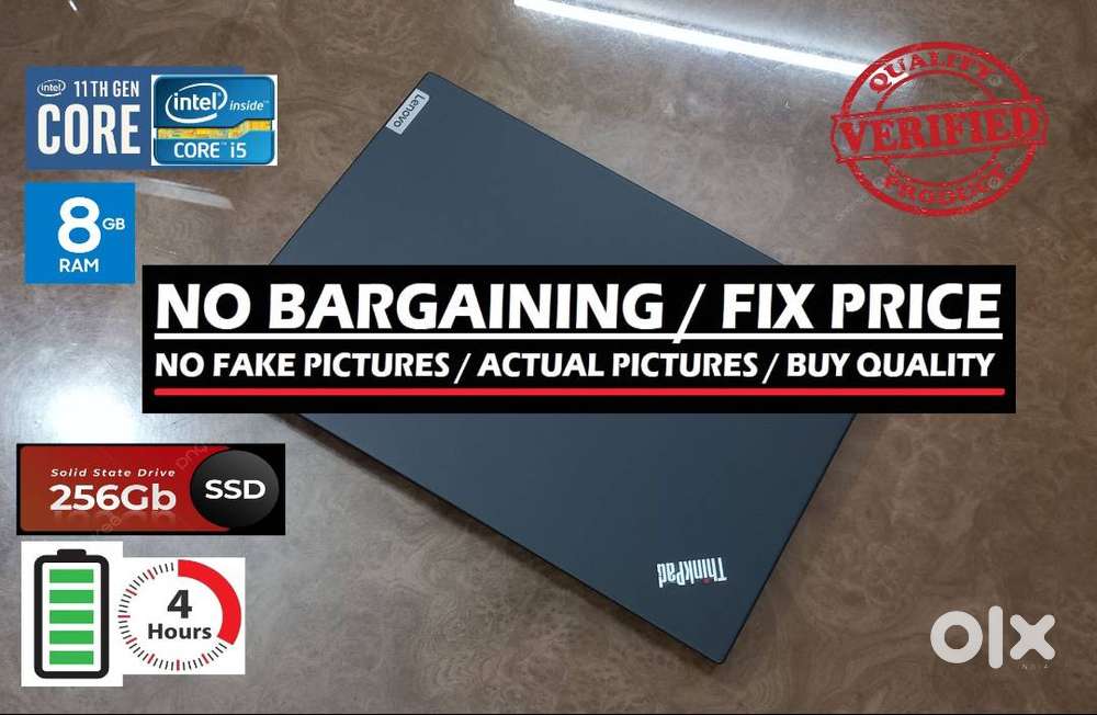 Intel Core i5 11th Gen ThinkPad Laptops Dell Hp Lenovo also available