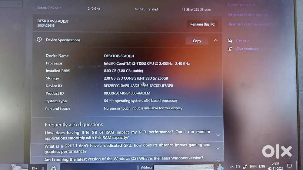 Laptop ThinkPad L 470