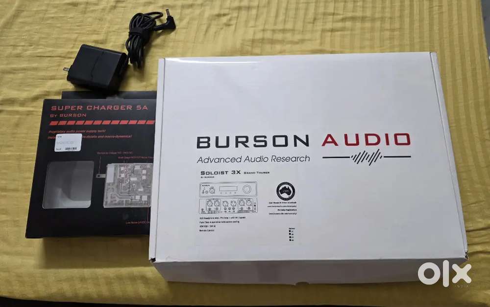 Burson Soloist 3X Grand Tourer headphone amp with Super Charger 5A
