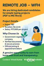 Remote Data Entry – WFH  Flexible hours – Work anytime, no fixed sched