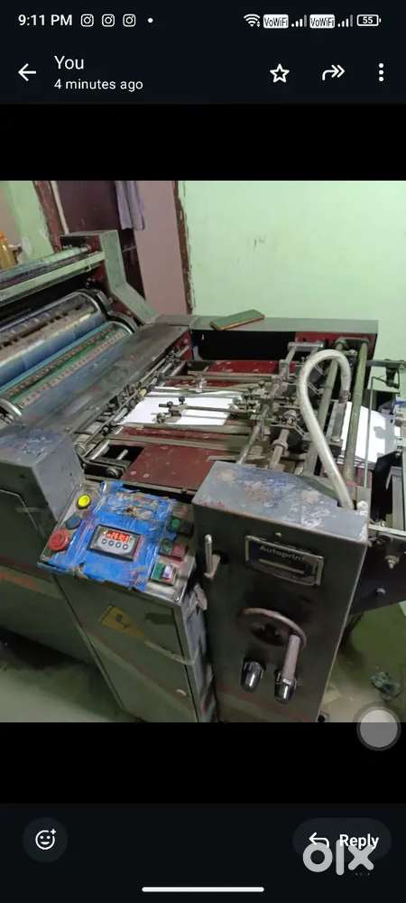 Autoprint offset machine