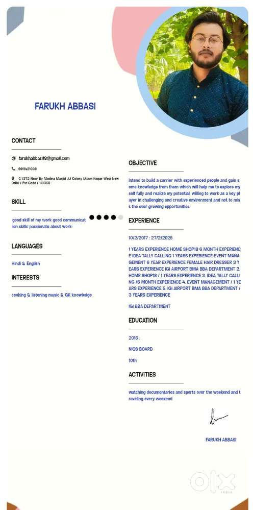 I need a job part time