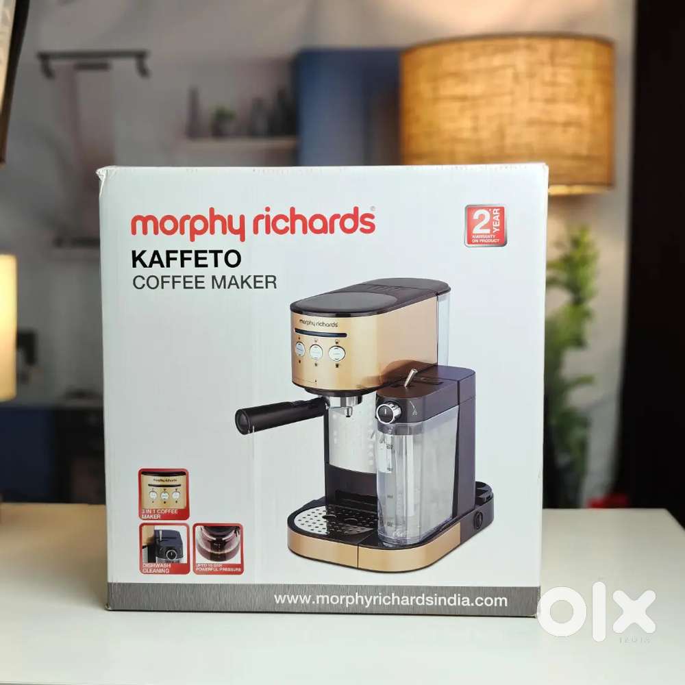 Morphy Richards Coffee Maker New Unused MRP 25995, selling Price 13k