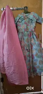 Floral Lehanga with Dual Shade Pink Dupatta (unused)- New