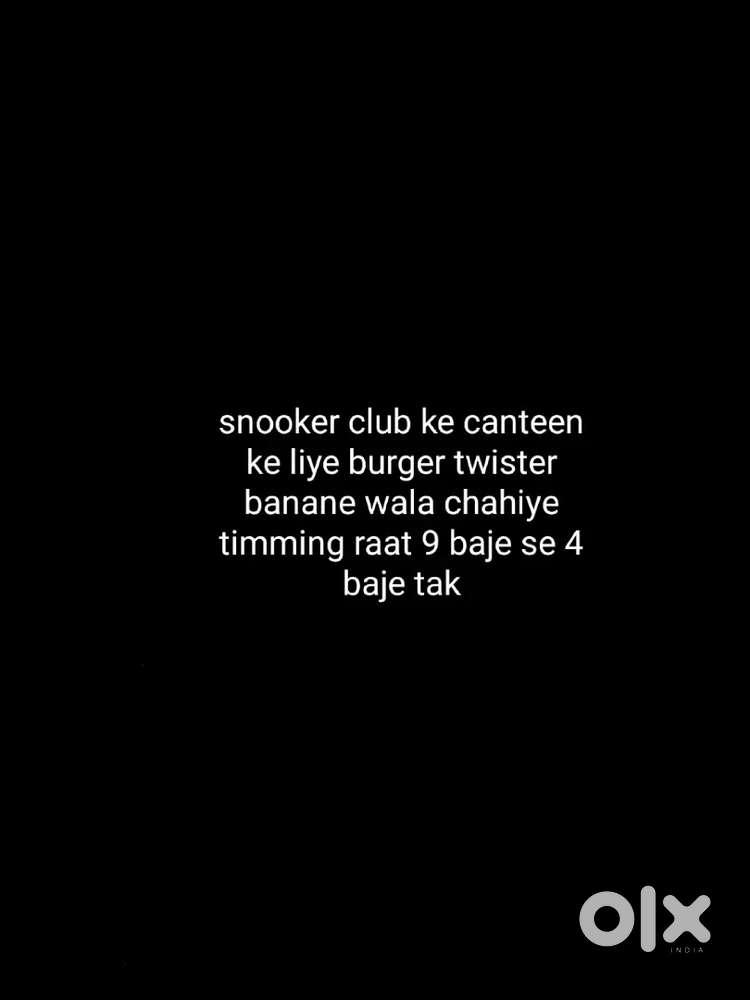 Burger twister banane ke liye ladka chaiye