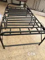 Folding bed of iron