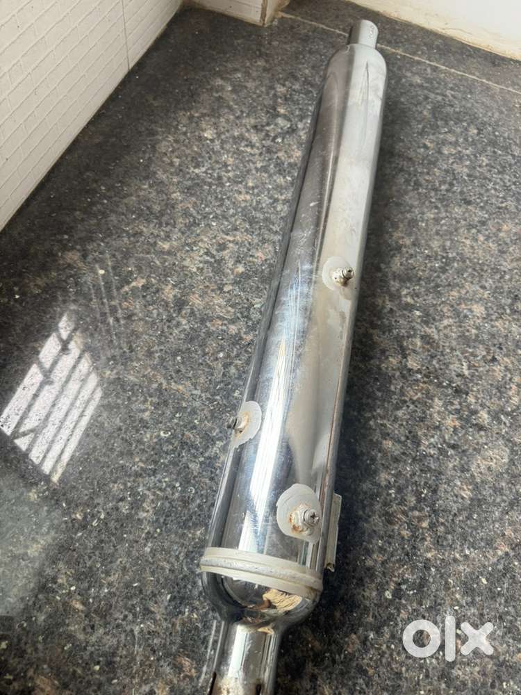 Bullet standard 350 original silencer and mirror headlight