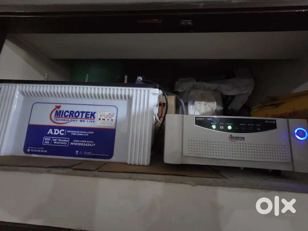 8 months old - Microtek inverter and battery