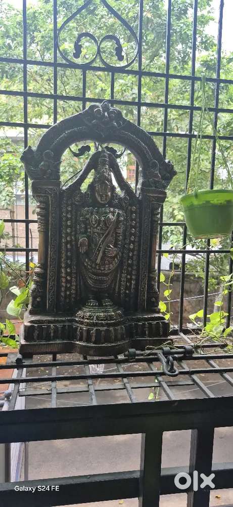 Big venkateswara swamy black metal idol