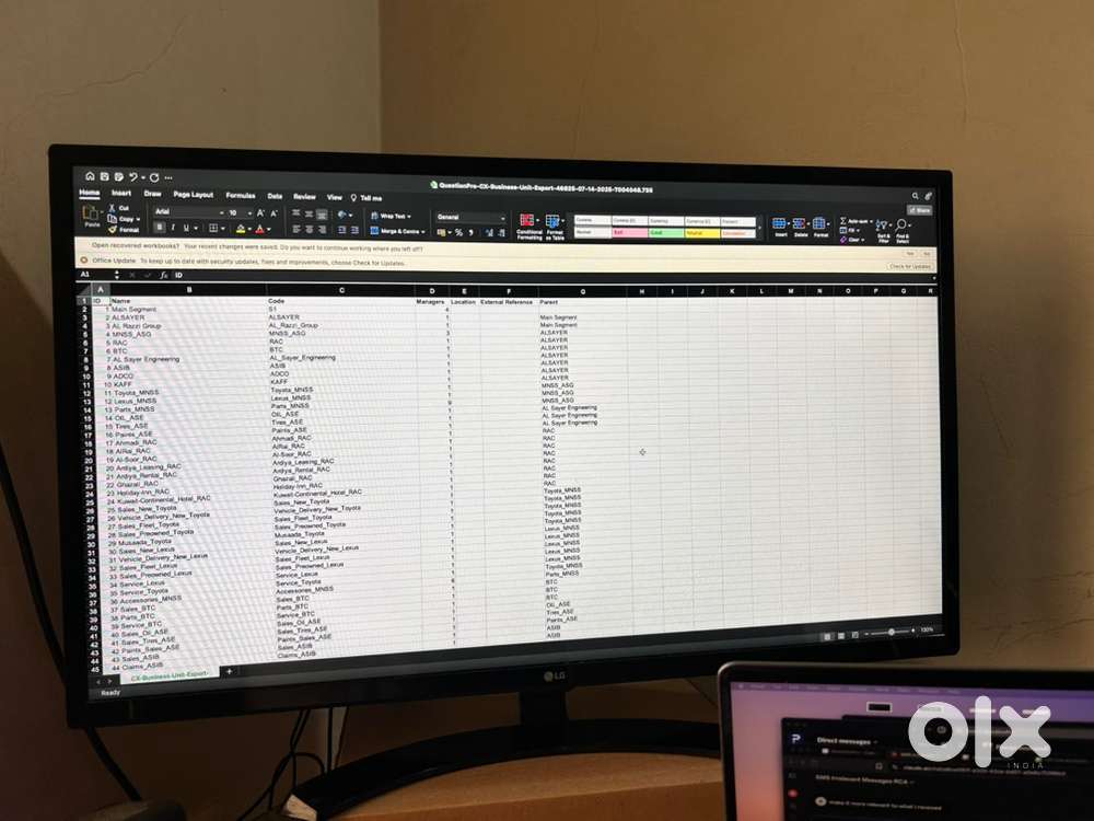 LG 32 inch IPS LED Monitor - can be used as TV