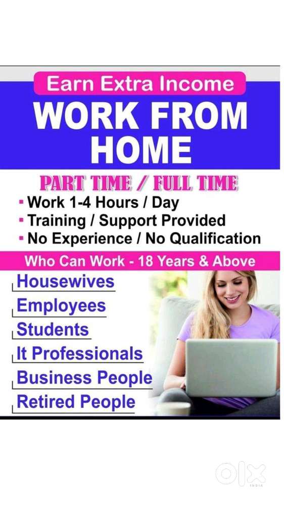 Part time/ full time WORK FROM HOME students, working and freshers!
