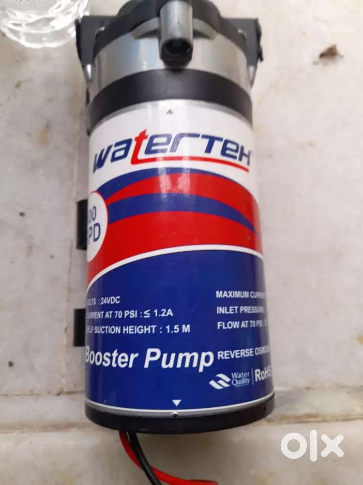 Booster pump for RO water purifier