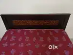 Wooden Queen Size Bed with Mattress - Well Maintained