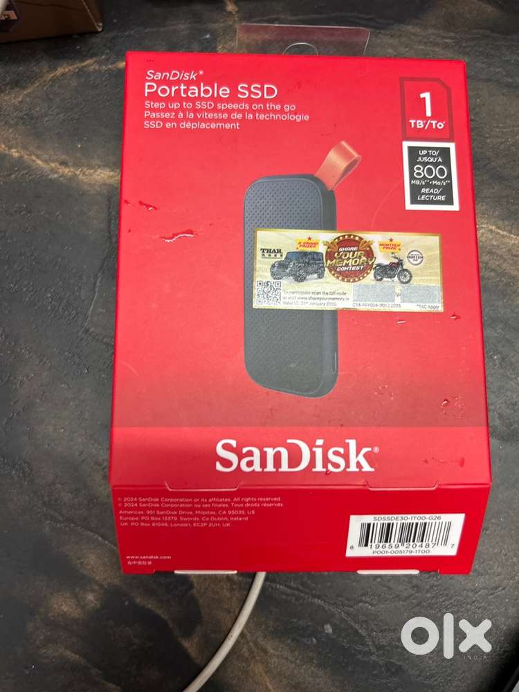 Sandisk 1tb ssd external hardisk