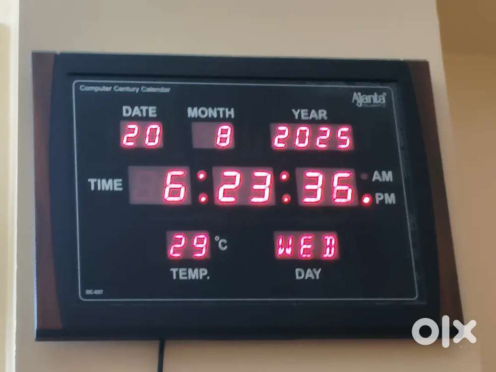 Ajanta Digital Wall Clock 1 x 1 foot size Fixed price