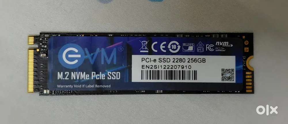 EVM M.2 NVMe Pcle SSD 256GB - USED AND GOOD CONDITION