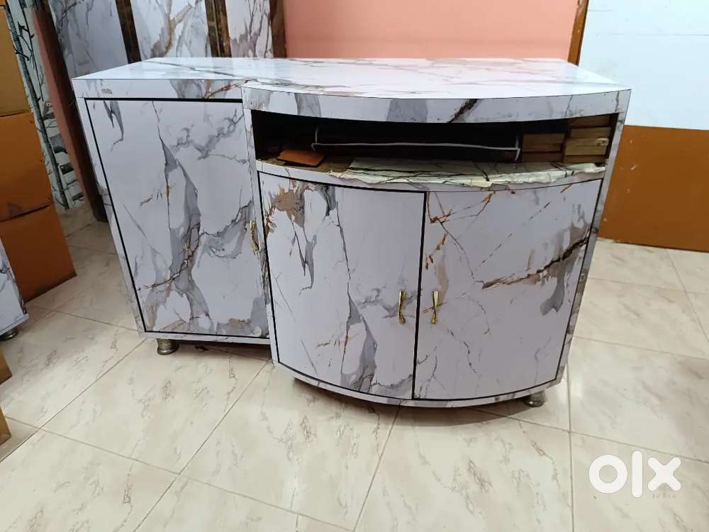 Wooden computer desk/ study table with storage with free chair on sale