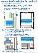 Plot for sale in Lalganj and near new tall plaza Sasaram
