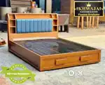 Khwaja furniture.  Luxury storage Bed. Bajaj finance available