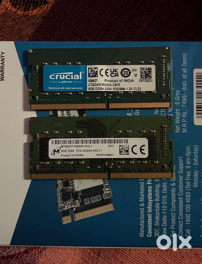 Ram 8gb DDR4 x2