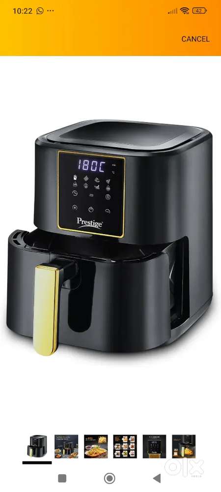 Prestige nutrifryer 4.5 liter brand new