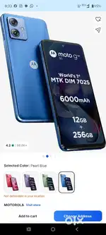 Moto G64 5G 12 gb Ram, 256 Internal
