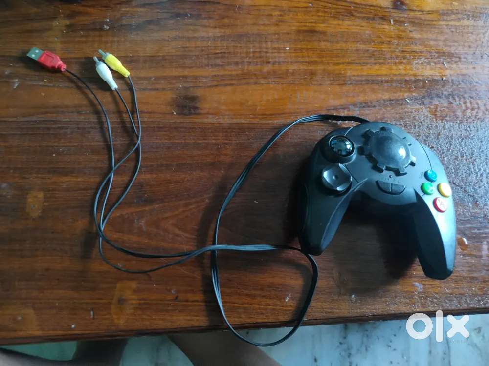 A gaming joystick.