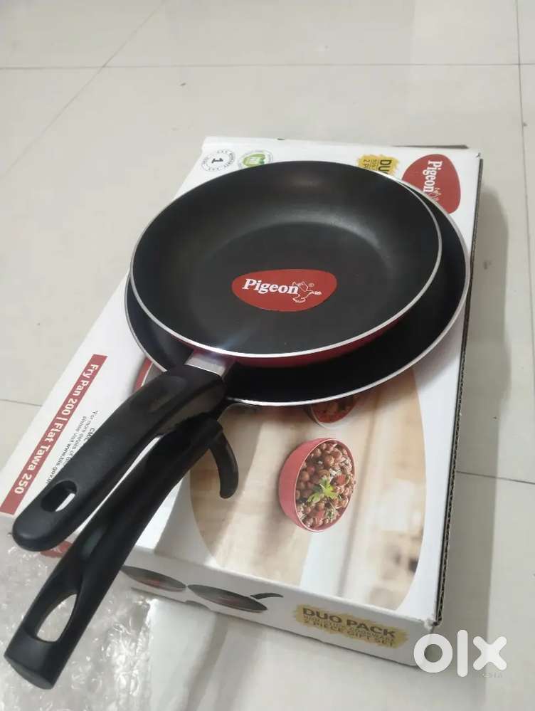 Pigeon Non-Stick Pan and Tawa set Packed Box With Warranty Card