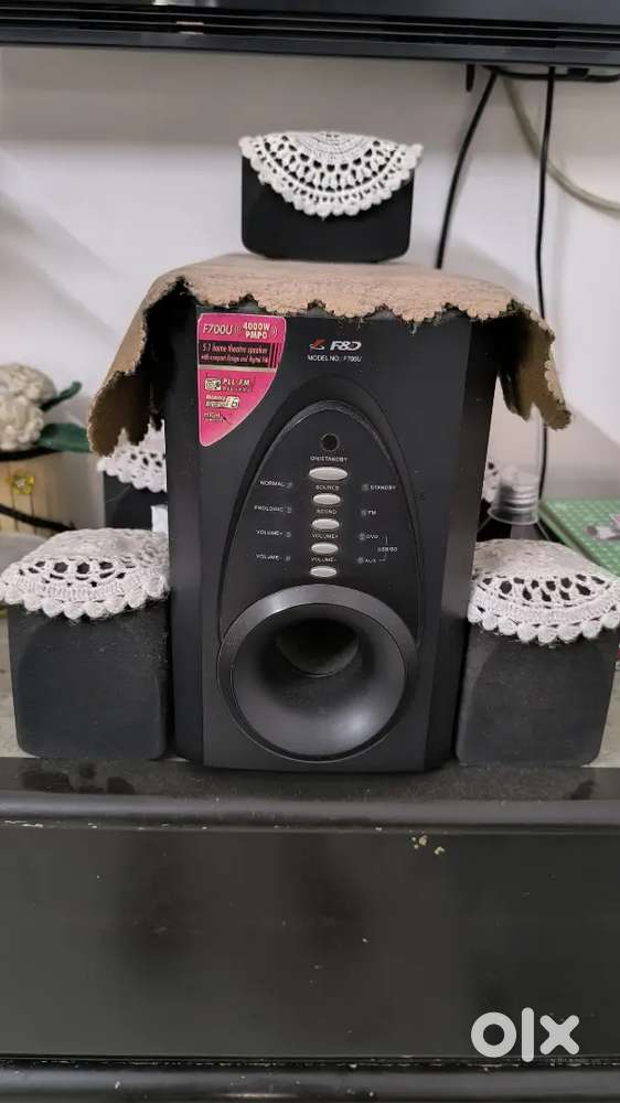 Music system, king size bed without mattress and symphony cooler