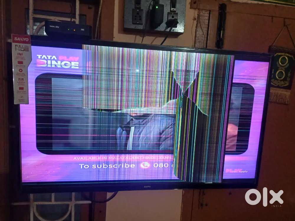 Sanyo led tv display broken 43 inch