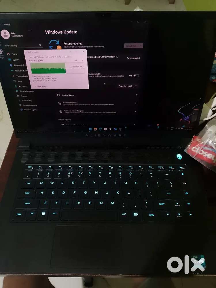 Alianware gaming laptop
