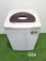 LG 6kg turbo drum maroon and white colour top load fully automatic