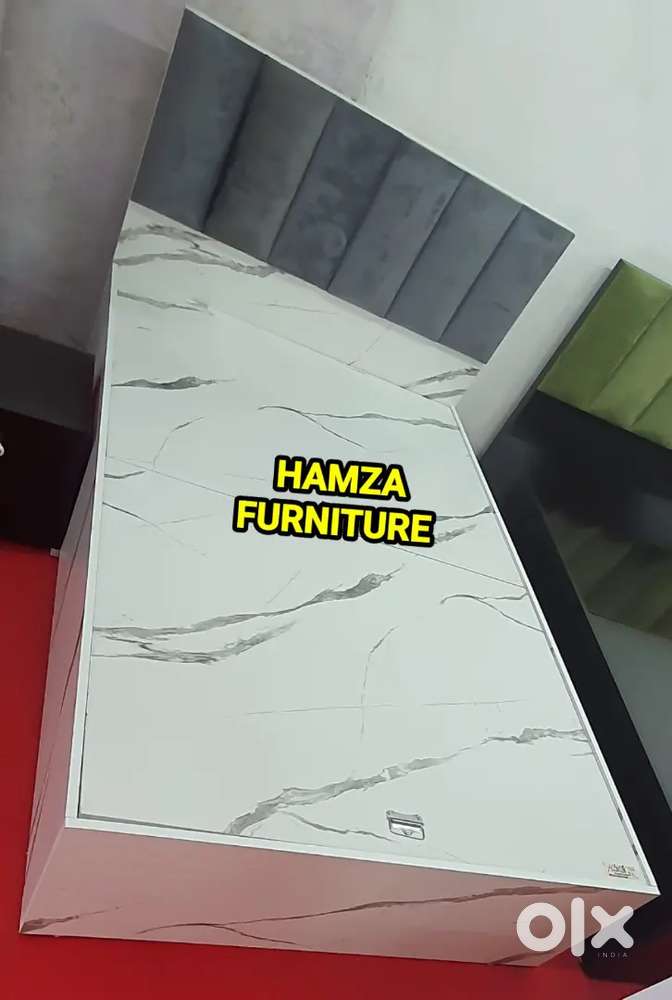HAMZA FURNITURE New designer stylish luxury look particle wood bed