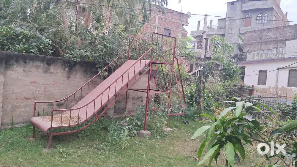 Kids slide and swings