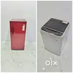Best combo offer LG red colour single door and LG smart inverter top