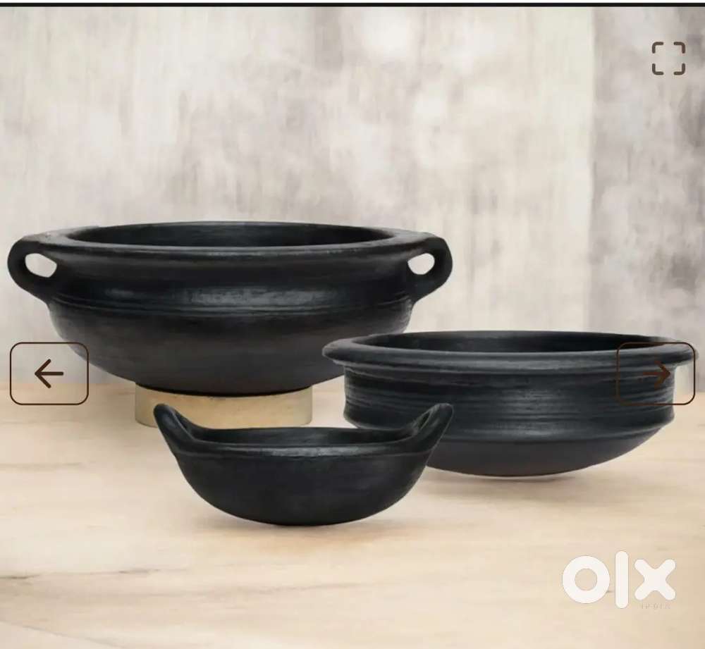 Black Clay Pot, Kadai, & Chatti