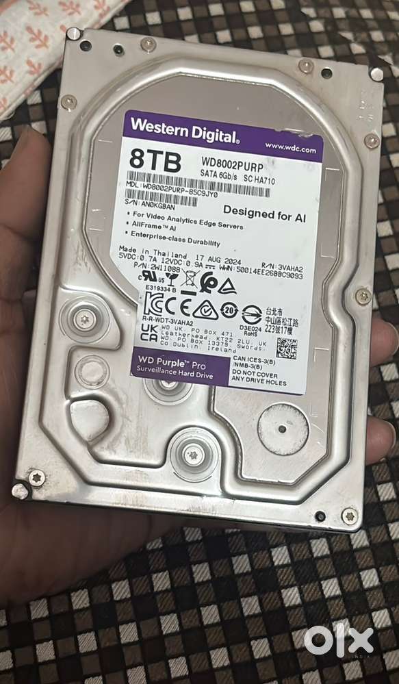 8TB WD  serviliance HDD warrenty 4 years